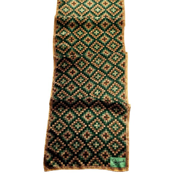 Elsa Schiaparelli Vintage Geometric Scarf – Modernist 1960s Design - Picture 1 of 13